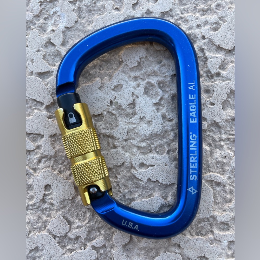 New Sterling Eagle Autolock Large Pear Carabiner